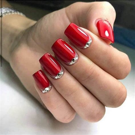 cute red nail art|More.